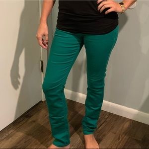 Green skinny jeans! Size M. Fits like a 6.